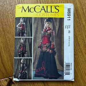 Steam punk gown costume sewing pattern